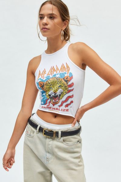 Def Leppard Ribbed Graphic Tank Top