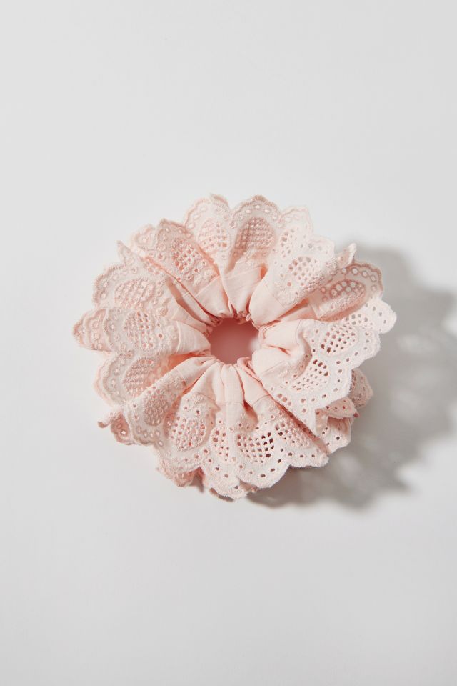 Heart Eyelet Scrunchie #1