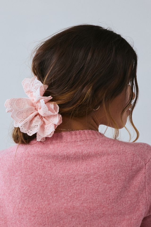 Heart Eyelet Scrunchie #3