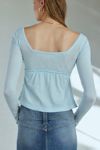 BDG Brittney Long Sleeve Babydoll Top