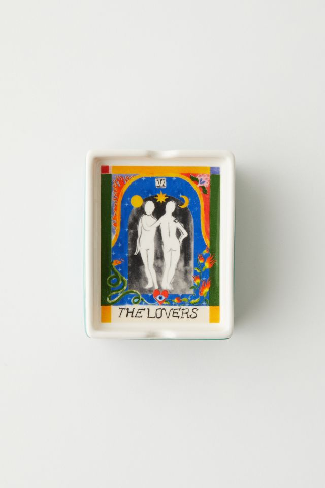 Tarot Card Lidded Ashtray & Stash Box #1
