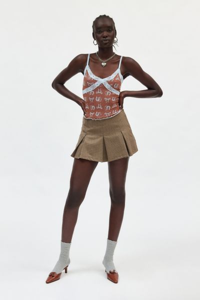 Shop Out From Under Jacquard Seamless Cami In Brown, Women's At Urban Outfitters