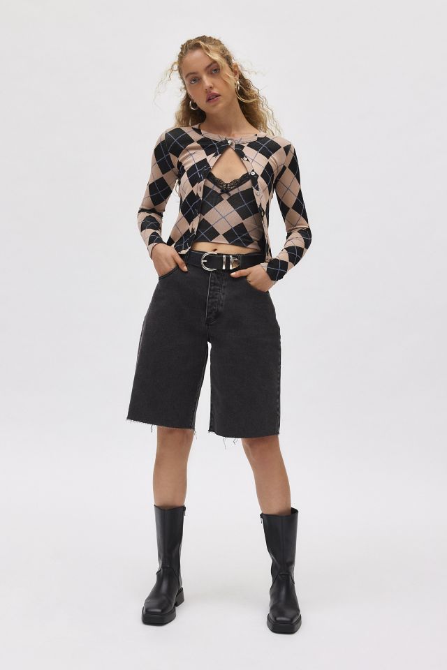 Out From Under Jacquard Seamless Knit Cardigan #1