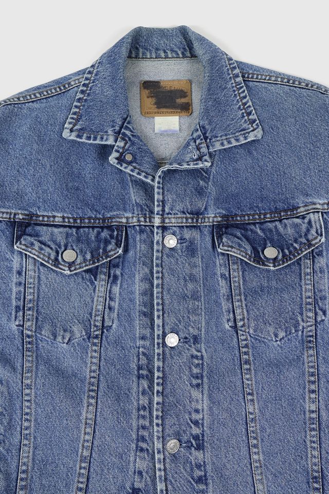 Veste En Jean Vintage Gap - Taille M Femme - Denim Bleu Classique - Occasion Très Bon état