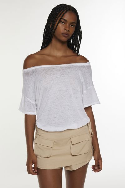 Lioness Countryside Linen Skort In Tan, Women's At Urban Outfitters In Tan