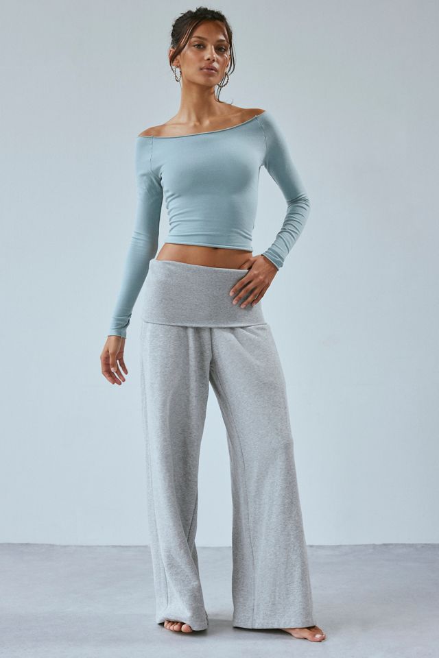 Out From Under Cotton Compression Boatneck Long Sleeve Top