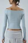Out From Under Cotton Compression Boatneck Long Sleeve Top