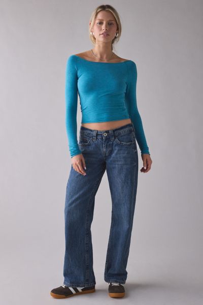 Out From Under Cotton Compression Boatneck Long Sleeve Top