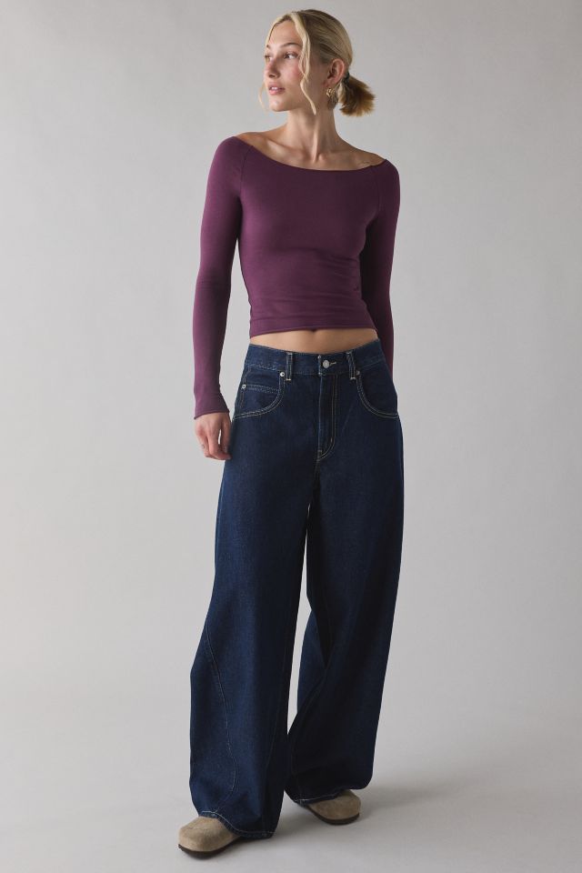 Out From Under Cotton Compression Boatneck Long Sleeve Top #2