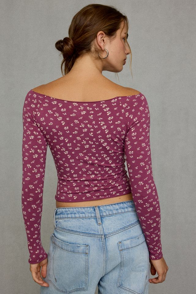 Out From Under Cotton Compression Boatneck Long Sleeve Top #3