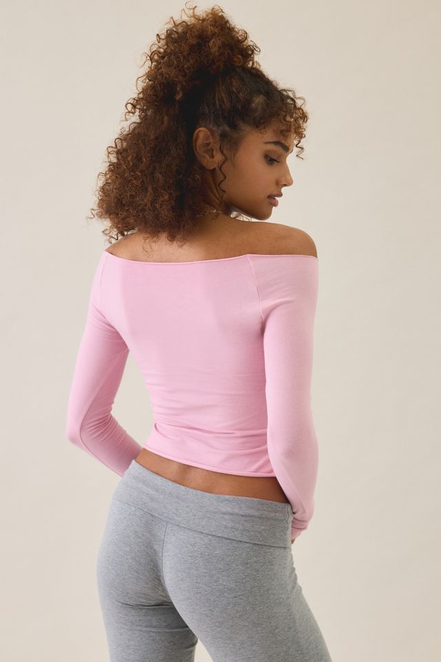 Out From Under Cotton Compression Boatneck Long Sleeve Top #3