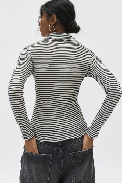 BDG Timmy Long Sleeve Turtleneck Jersey Knit Tee