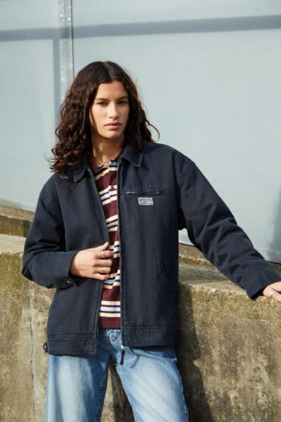 BDG LUCA CANVAS WORKWEAR JACKET IN BLACK, WOMEN'S AT URBAN OUTFITTERS 