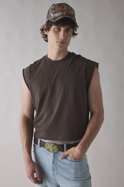 BDG Grayson Solid Cutoff Muscle Tank