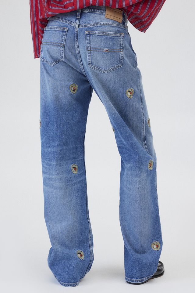 Tommy Jeans Betsy Embroidered Crest Logo Mid-Rise Loose Jean #4