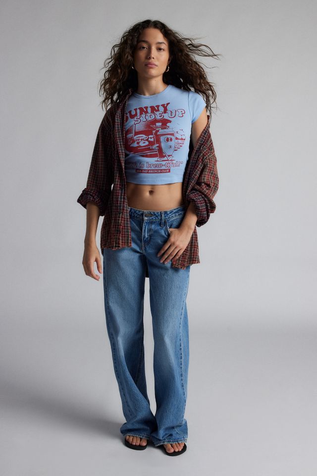 Sunny Side Up Graphic Baby Tee #1