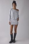 Silence + Noise Destin Dolman Off-The-Shoulder Mini Dress