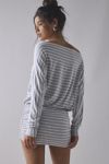 Silence + Noise Destin Dolman Off-The-Shoulder Mini Dress