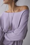 Silence + Noise Destin Dolman Off-The-Shoulder Mini Dress