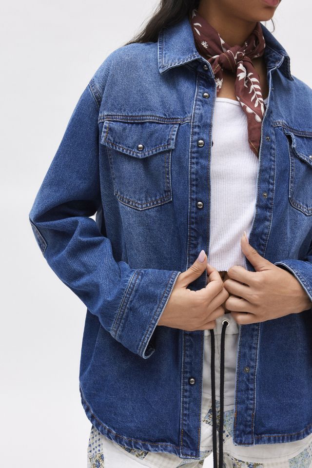BDG Dru Denim Shacket #3