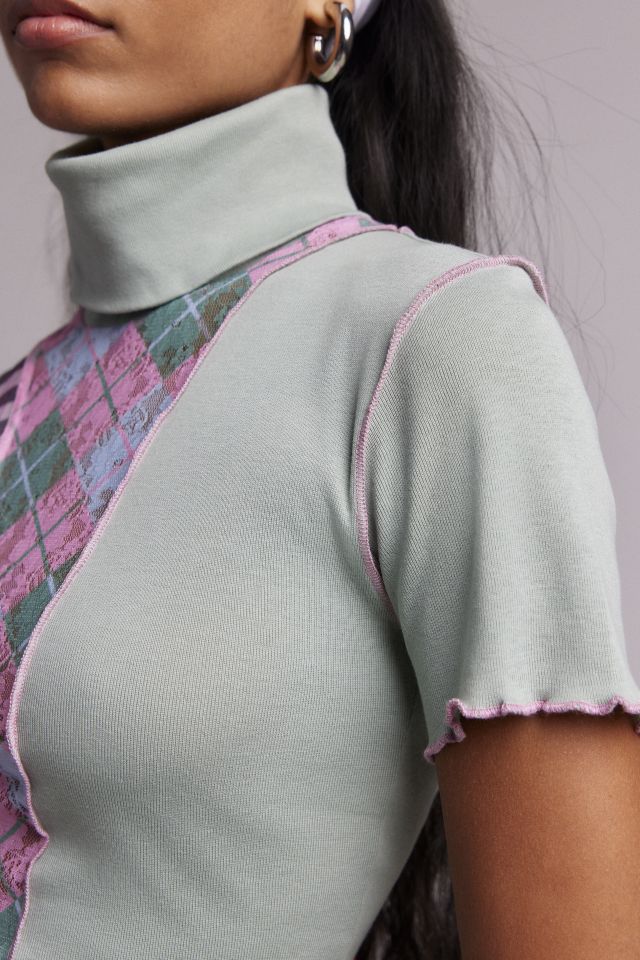 UO Tai Patchwork Turtleneck Top #1