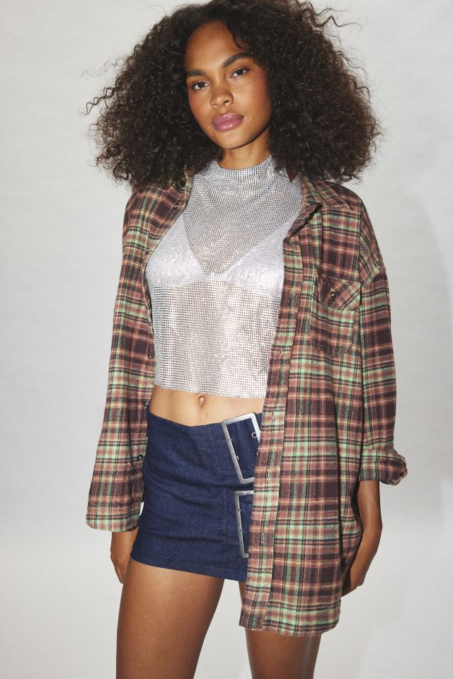 BDG Dani Oversized Flannel Shirt #4