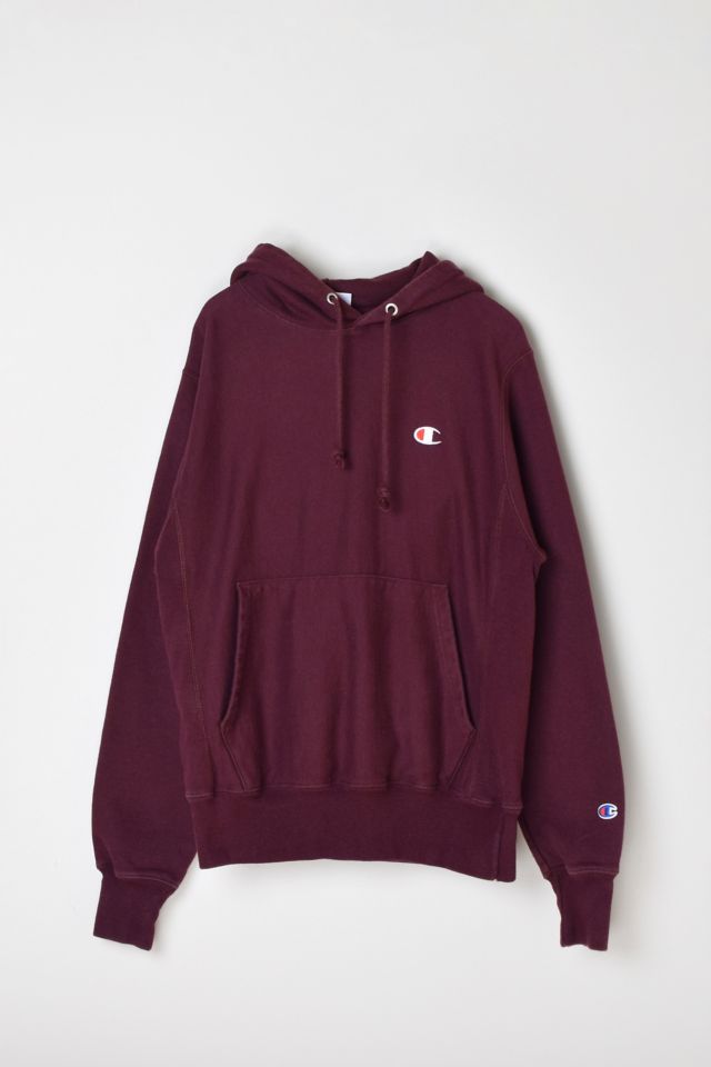 Vintage 90s Champion Burgundy Reverse Weave Hoodie | Urban Outfitters