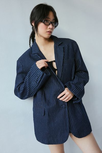 Vintage Oversized Black Floral Blazer Jacket | Urban Outfitters