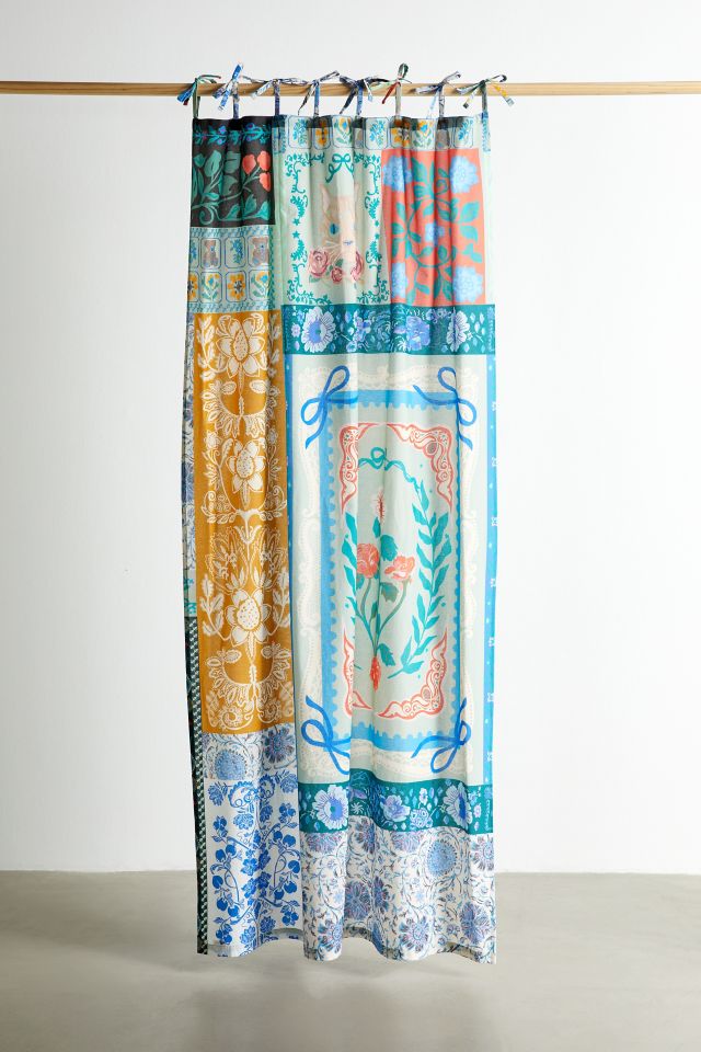 Raya Patched Floral Window Panel #1