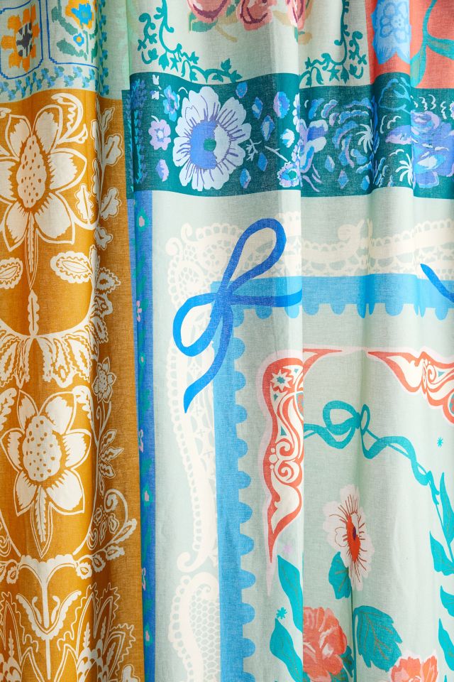 Raya Patched Floral Window Panel #2