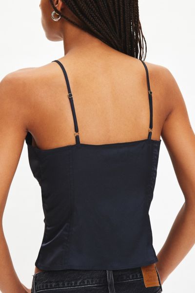 Silence + Noise Courtney Open Tie Front Cami