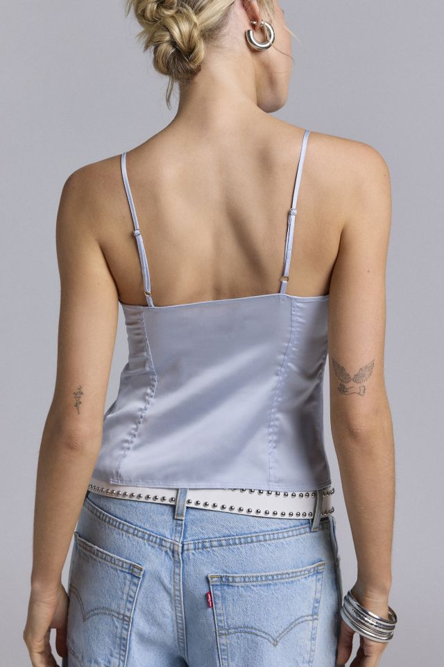 Silence + Noise Courtney Open Tie Front Cami #3