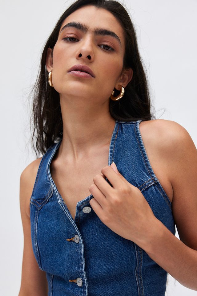 LeviâsÂ® Longline Denim Vest | Urban Outfitters