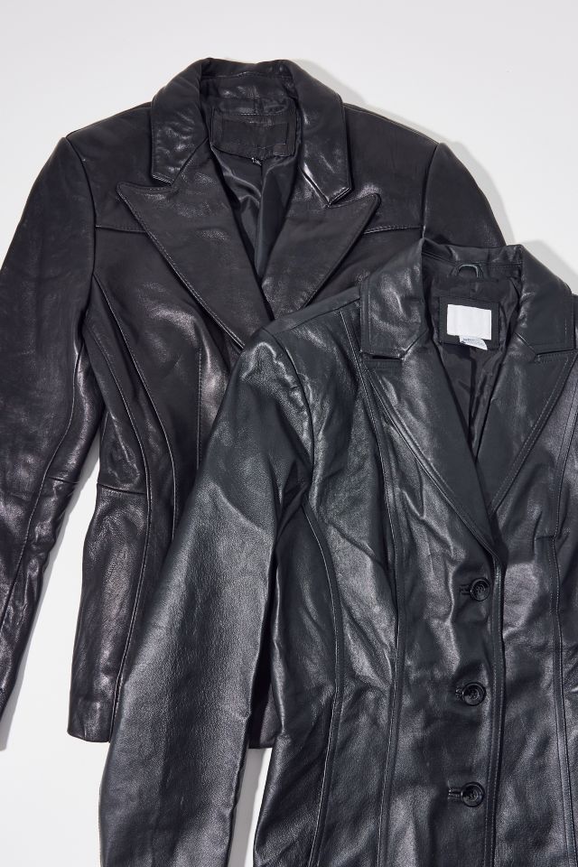 Vintage By UO Leather Blazer #1