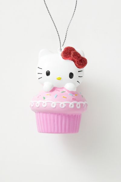 Hello Kitty Cupcake Ornament