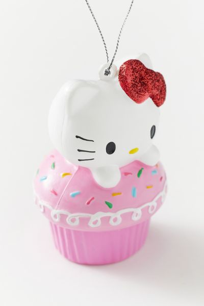 Hello Kitty Cupcake Ornament