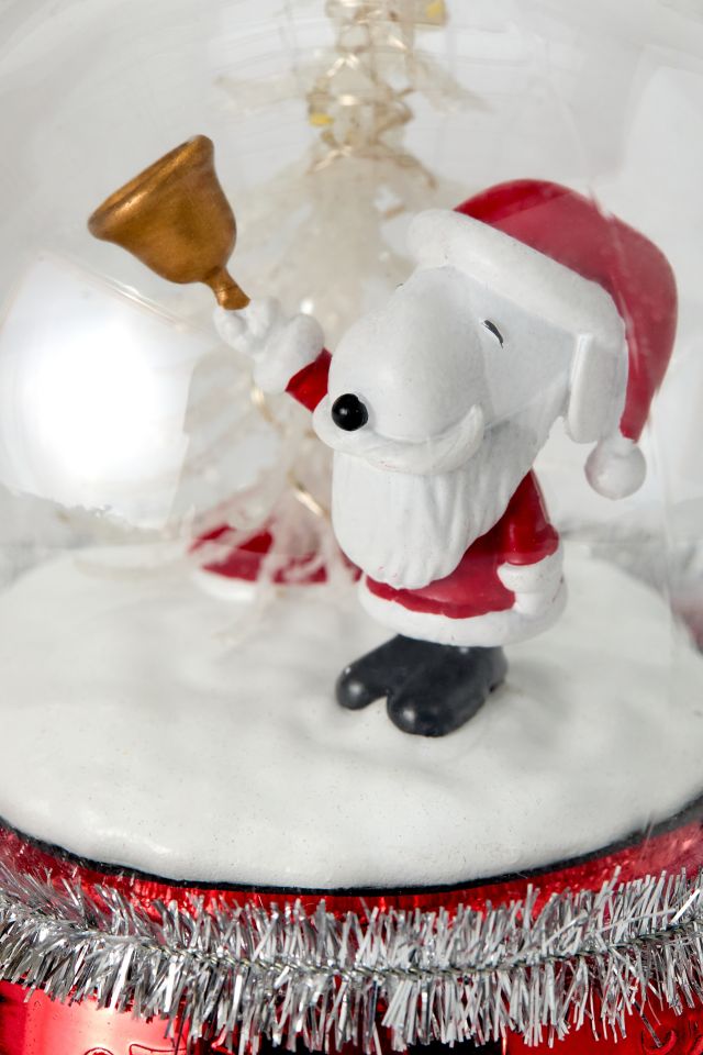 Peanuts Snoopy Santa Light-Up Globe #1