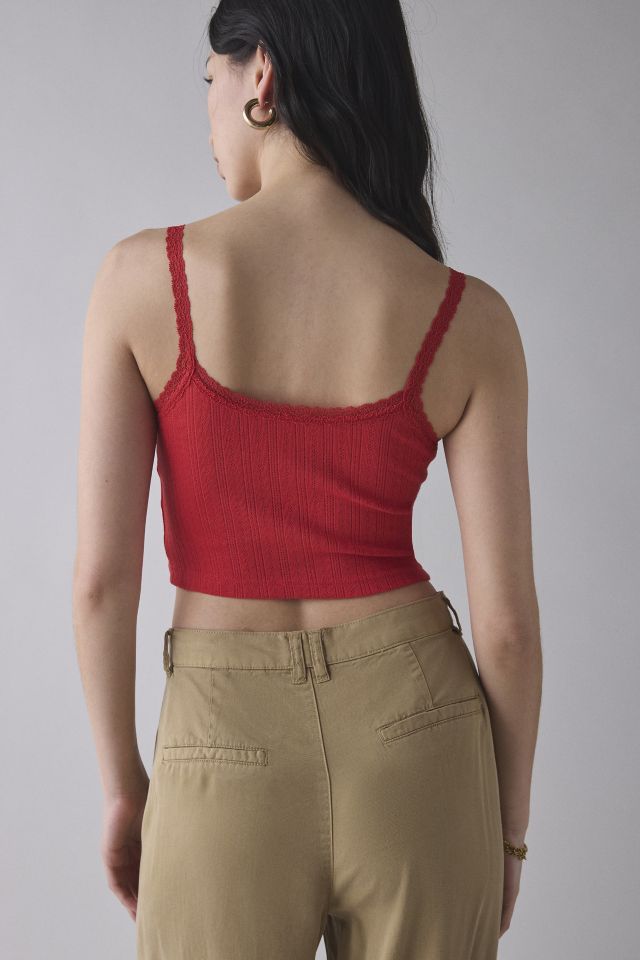 Out From Under Angie Pointelle Cropped Cami #2