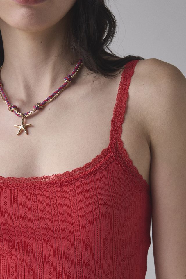 Out From Under Angie Pointelle Cropped Cami #3