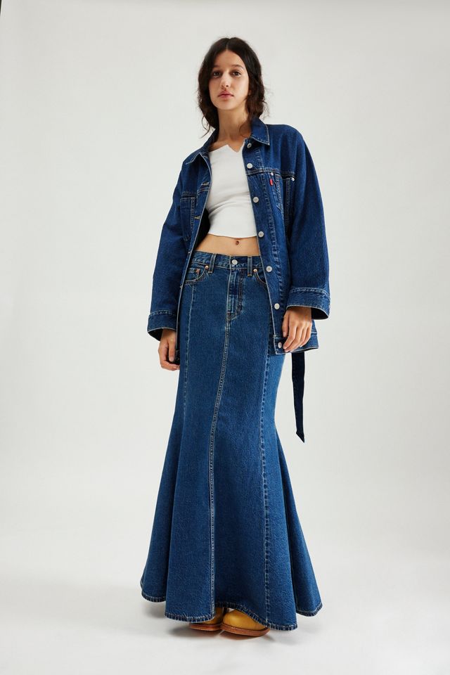 Mermaid Denim Maxi Skirt | Caper Mermaid Denim Maxi Skirt | Caper
