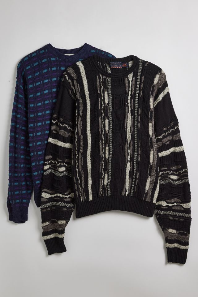 Vintage By UO Abstract Knit Crew Neck Sweater #1