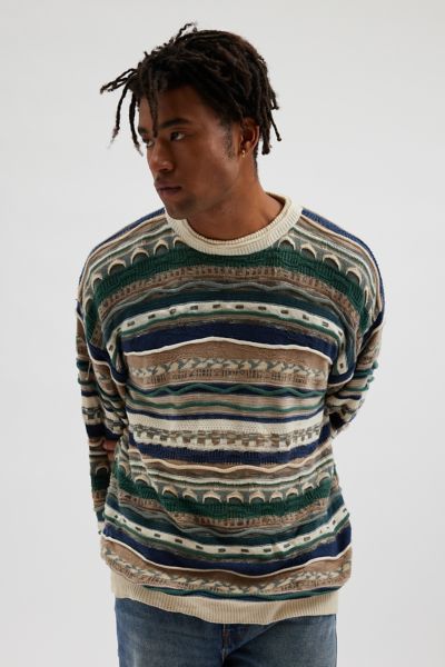 Urban Renewal Vintage Abstract Knit Crew Neck Sweater