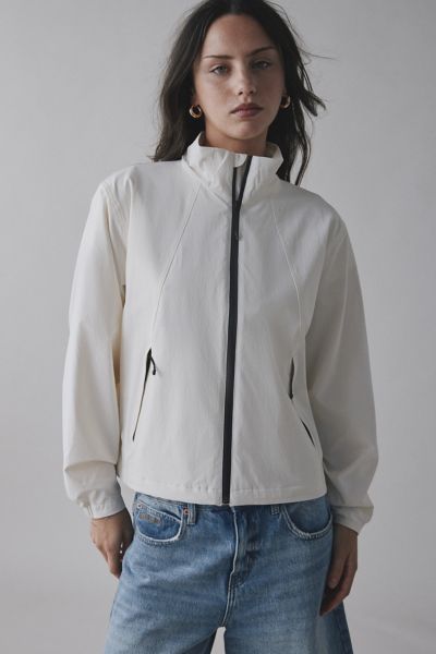 Shop The North Face Dome Windbreaker Jacket In White Dune, Women's At Urban Outfitters