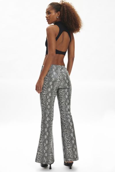 Ecote Monty Snakeskin Low Rise Bootcut Pant