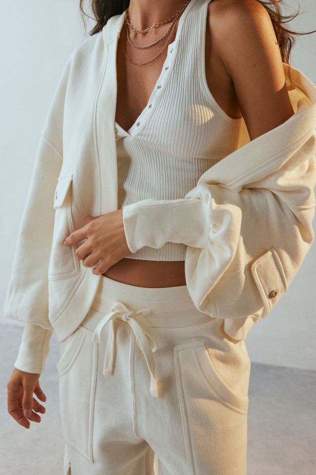 Out From Under Get It Right Cropped Hooded Cardigan #4