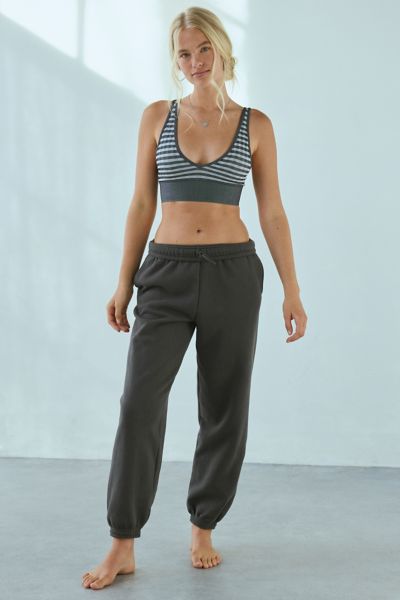 OUT FROM UNDER TRY ME SLIM JOGGER SWEATPANT IN WASHED BLACK, WOMEN'S AT URBAN OUTFITTERS 