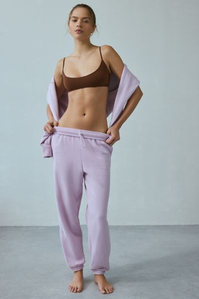 OUT FROM UNDER TRY ME SLIM JOGGER SWEATPANT IN ORCHID, WOMEN'S AT URBAN OUTFITTERS 