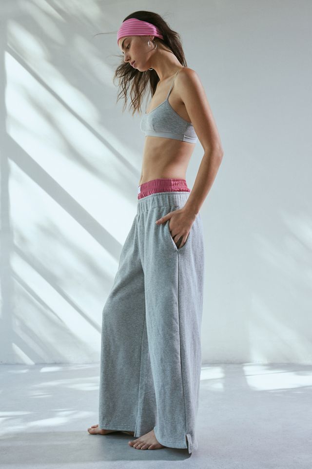 Out From Under Hoxton Layered Boxer Wide Leg Sweatpant | Urban