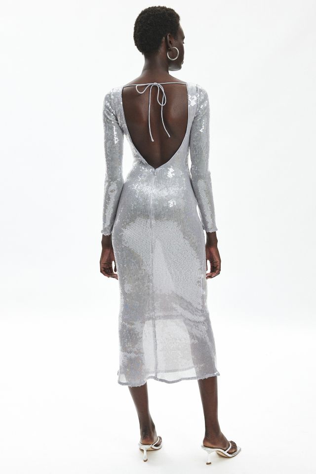 Bardot Verona Sequin Long Sleeve Maxi Dress #2
