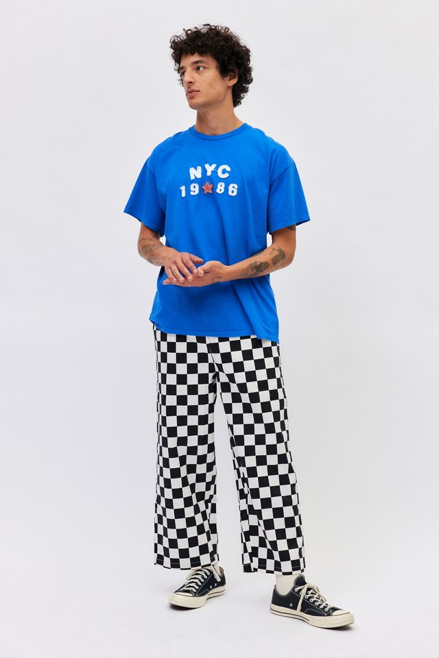 Cookman Checkerboard Wide Chef Pant Urban Outfitters Canada